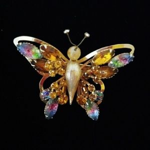 Vintage butterfly brooch